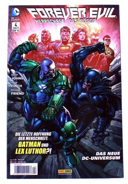 DC Forever Evil (Herrschaft des Bösen) Comic Nr. 4: Die letzte Hoffnung der Menschheit: Batman und Lex Luthor? von Panini